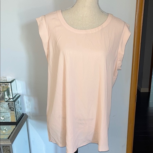 Pleione NWT Pink Sleeveless Muscle Tee Relaxed Fit - Picture 1 of 8